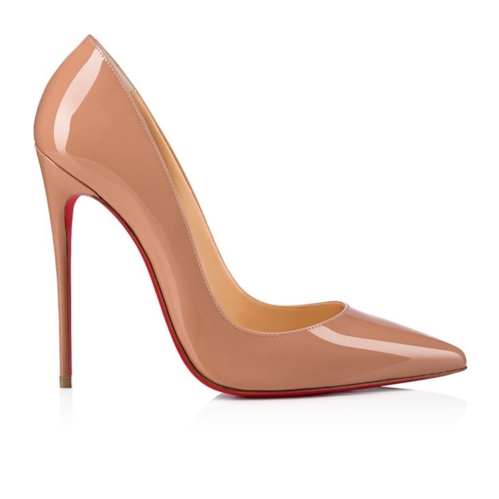 Christian Louboutin Blush Patent Leather Heels - Picture 3 of 9